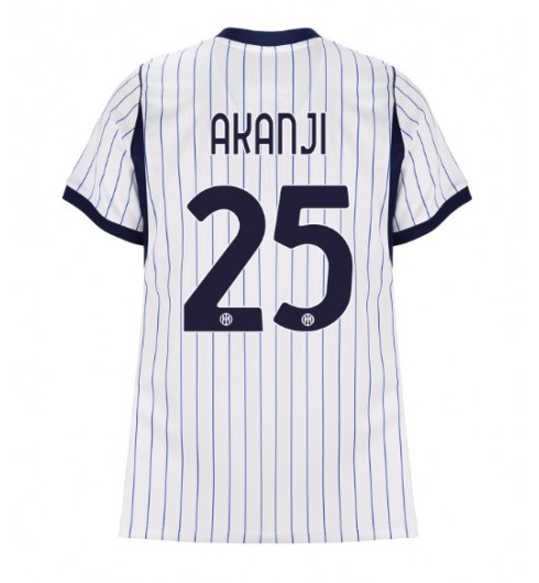Inter Milan Manuel Akanji #25 Bortedrakt Dame 2026-27 Korte ermer Inter Milan Manuel Akanji #25 Bortedrakt Dame 2026-27 Korte ermer